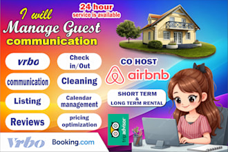 be your airbnb co host for guest communication
