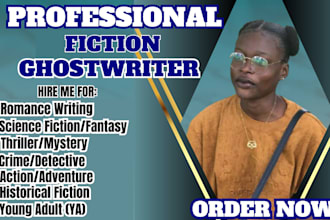 be fiction romance ghostwriter, ebook writer, self help ebook and plot outline