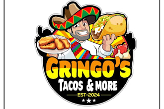 do unique caricature cartoon and mascot logo character