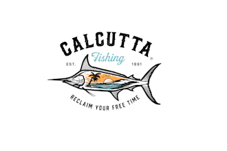 design coastal calcutta fishing logo