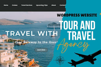 build travel agency and tour booking website