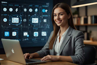 social media manager for instagram linkedin pinterest and twitter marketing