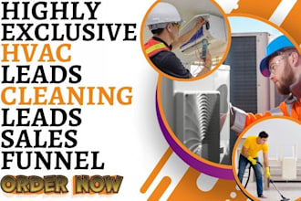 generate hvac leads air duct dryer vent leads cleaning leads heat air pump leads