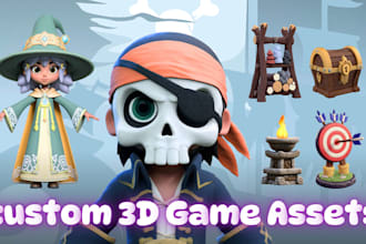 create 3d game assets for your video game projects