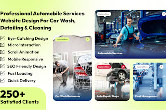 do webflow website design for car wash auto detailing car cleaning services