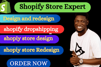 set up shopify store, profitable shopify website or shopify store design