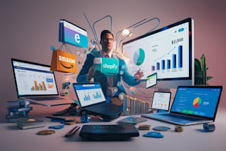 manage your ecommerce, amazon, shopify, and accounting in quickbooks,xero