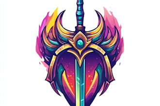 make medieval, fantasy, rpg, rustic, scifi and game logo