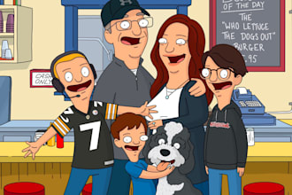 draw yu in bobs burgers carton style