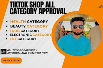 assist tiktok shop category approval for any restricted item