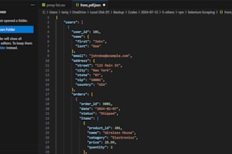 convert pdf file to CSV json XML sql using python