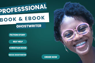 be your amazon kindle book writer ebook ghostwriter fiction ghostwriter