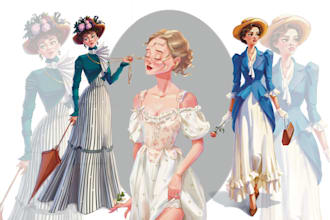 create elegant fine art illustrations