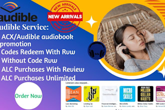 do amazon acx or audible audiobook promotion