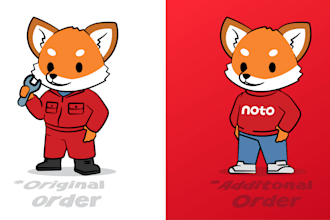 design awesome mascot logo, animal, character and cartoon