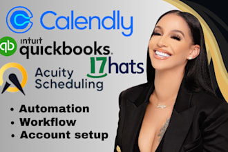 do calendly 17hats acuity schedulling quickbook, automation integration