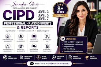 write cipd level 3, level 5 and level 7 HR contents and reports