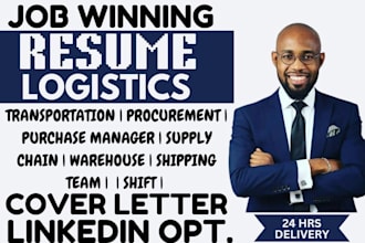 write ats supply chain, logistics, transportation, warehouse, procurement resume