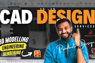 do 3d cad modeling, product design, fea, cfd using solidworks and ansys
