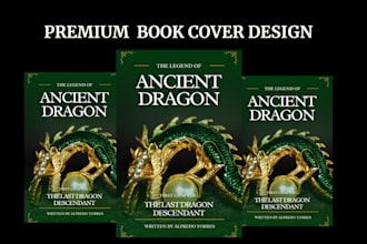 do eye catchy fantasy, fiction book cover design