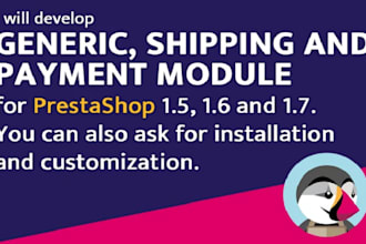 develop prestashop module generic, payment and shipping