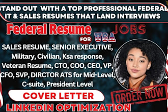provide ats federal resume writing, cover letter for ptqs mtqs usajobs interview