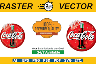 convert image to vector logo redraw png to vector quickly