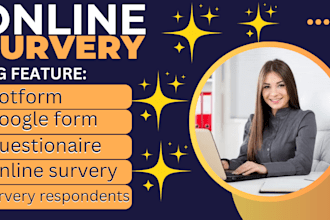 fill online survey via google form jotform to gather 500 survey respondents