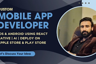 develop IOS android mobile app hybrid ai saas react native