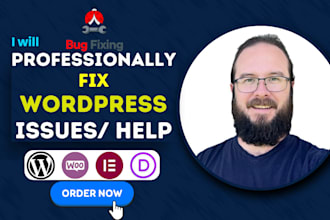 fix wordpress issues, fix woocommerce, elementor fix and expert wordpress help
