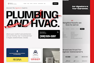 design contractor, construction, roofing, hvac, remodeling, plumbing website