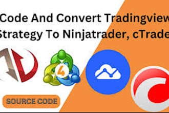 convert tradingview strategy to ninjatrader, thinkorswim, mql4, mql5