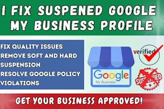 reinstate suspended gmb and fix google my business profile