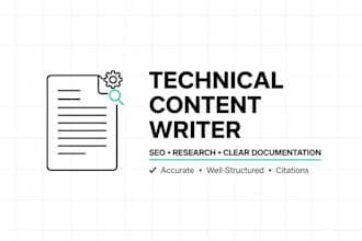 be your technical content writer