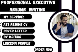 write professional executive resume federal resume  linkedin profile cv writing
