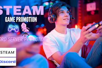 do steam game promotion, steam game wishlist discord sever promotion