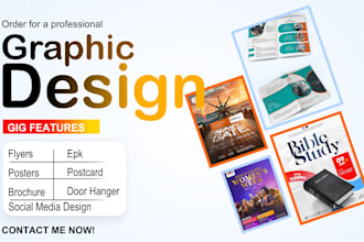 create exceptional sport flyer design, postcard or church flyer