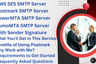 set up high deliverability SMTP with AWS ses, sendgrid, or postmark