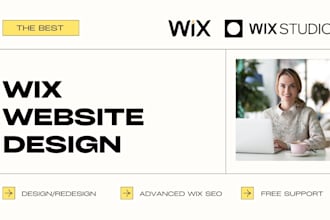 design wix website, wix website redesign, wix studio, wix landing page design