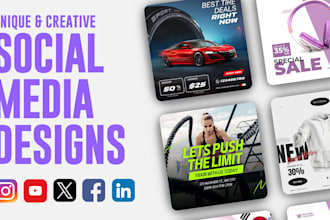 design social media posts, banners, creative ads, instagram carousels