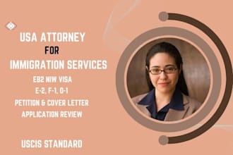 be online lawyer and draft an eb2 niw visa petition or cover letter immigration