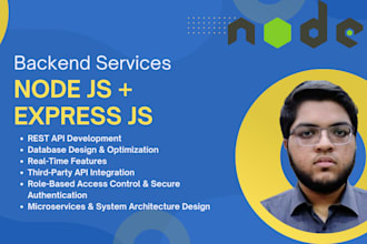 be your backend and API developer