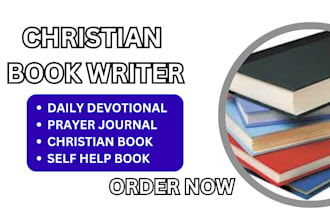 christian book writing ghostwriter daily devotional book self help KDP