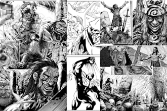 draw comic book illustration, comic cover storyboard graphic novel nsfw, manga