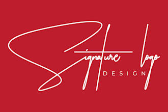 design signature handwritten cursive autograph scripted logo