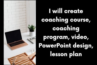 create coaching course, coaching program, powerpoint design, lesson plan, manual