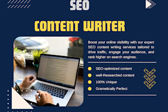 be your SEO content writer, blog writer, article writer