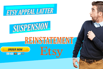 write appeal to get back your etsy suspended account
