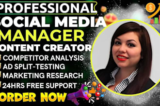social media manager content creator instagram and linkedin growth facebook ads