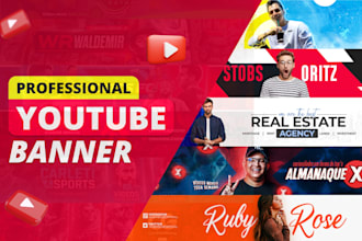 design a youtube banner and logo for your channel